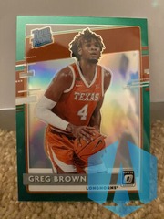 2021 Chronicles Greg Brown #226 Optic Rated Rookie Green Prizm